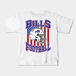 Retro Bills Football Kids T-Shirt